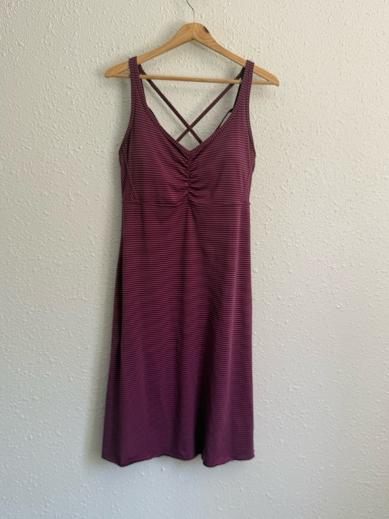 Prana Dresses & Skirts - Prana purple magenta striped active sun dress xl